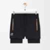 Funktionsshorts aus technischem Shell-Material Schwarz