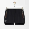 Funktionsshorts aus technischem Shell-Material Schwarz
