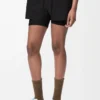 Funktionsshorts aus technischem Shell-Material Schwarz