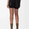 Funktionsshorts aus technischem Shell-Material Schwarz