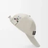 Futurist Cat-Kappe aus Baumwolle in Soft White/Black