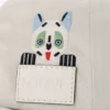 Futurist Cat-Kappe aus Baumwolle in Soft White/Black