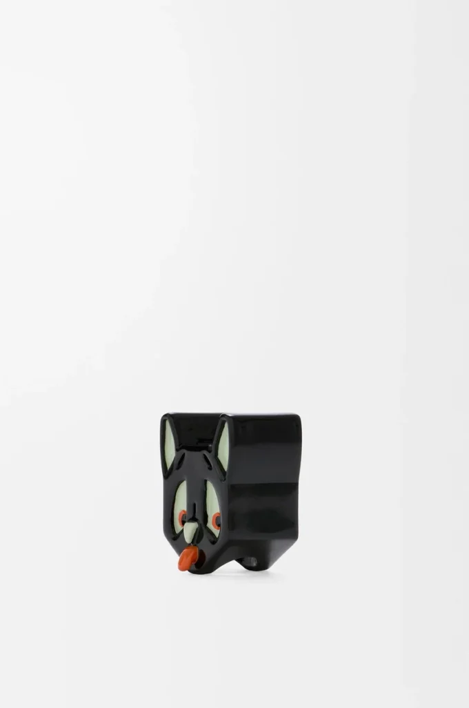 Futurist Cat Würfel Schwarz/Grün