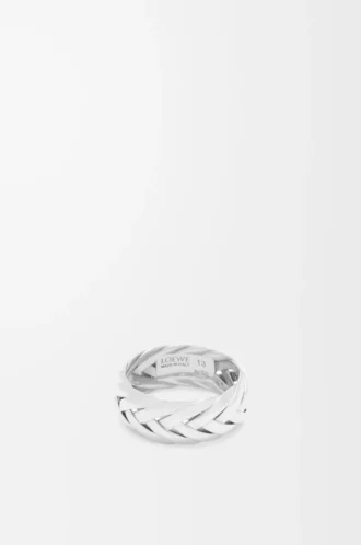 Geflochtener Ring aus Sterlingsilber Silber