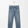 Gerade geschnittene Jeans aus Denim in Blau