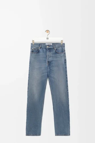 Gerade geschnittene Jeans aus Denim in Blau