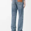Gerade geschnittene Jeans aus Denim in Blau