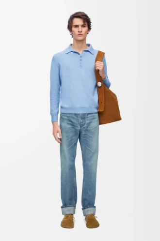 Gerade geschnittene Jeans aus Denim in Vintage Blue