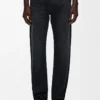 Gerade geschnittene Jeans aus Denim in Washed Black