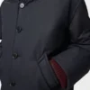 Gesteppte Jacke aus technischem Baumwollstoff Navy Blue