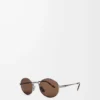 Groove Oval Sonnenbrille Brown Sugar