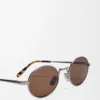 Groove Oval Sonnenbrille Brown Sugar