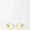 Groove Oval Sonnenbrille Gelb