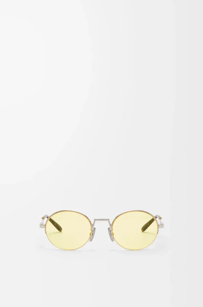 Groove Oval Sonnenbrille Gelb