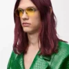 Groove Oval Sonnenbrille Gelb