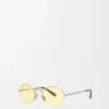 Groove Oval Sonnenbrille Gelb