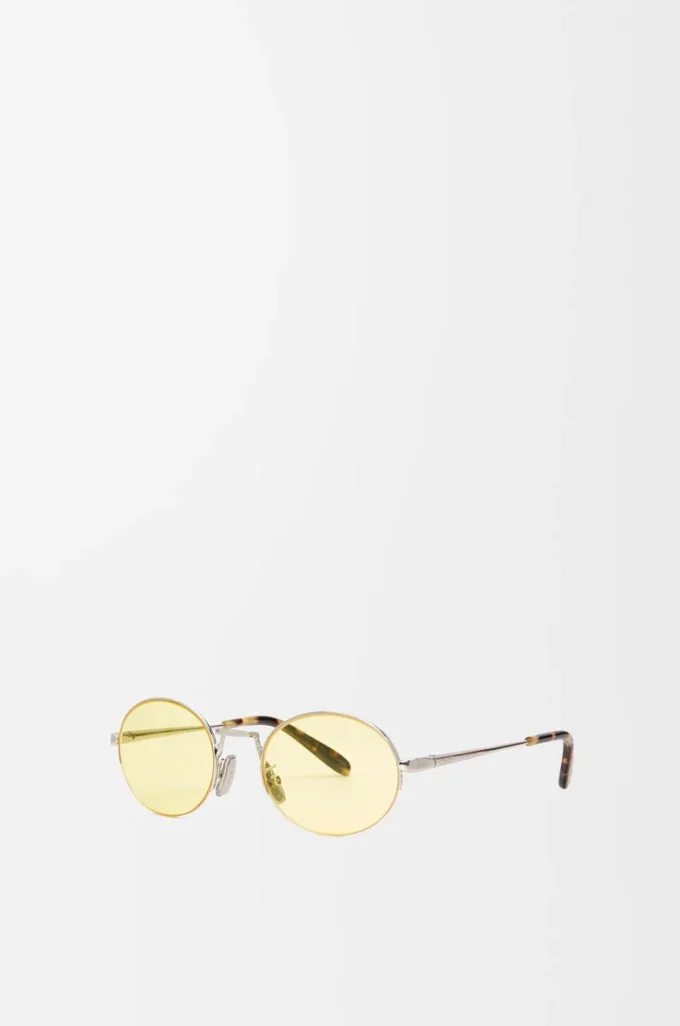 Groove Oval Sonnenbrille Gelb