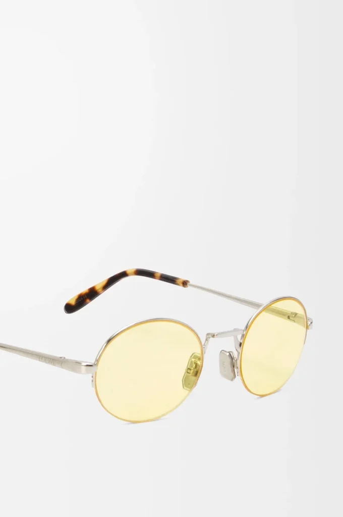 Groove Oval Sonnenbrille Gelb