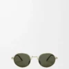 Groove Oval Sonnenbrille Grün