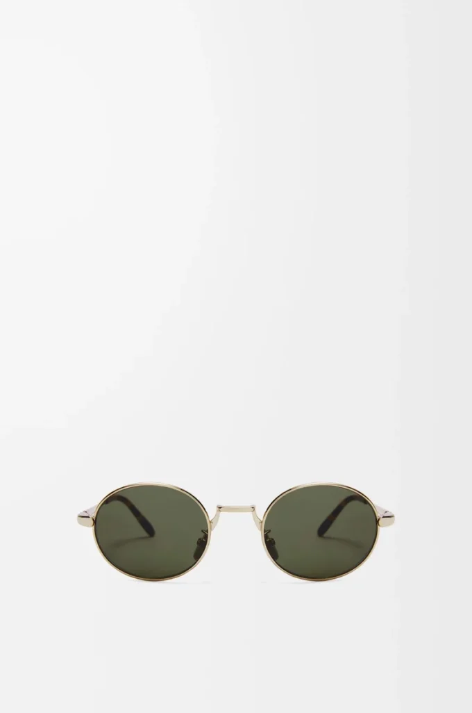 Groove Oval Sonnenbrille Grün