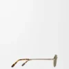 Groove Oval Sonnenbrille Grün
