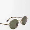 Groove Oval Sonnenbrille Grün