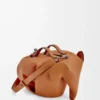 Große Elephant-Tasche aus klassischem Kalbsleder in Tan