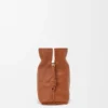 Große Flamenco-Clutch aus Nappakalbsleder Eichhörnchen