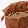 Große Flamenco-Clutch aus Nappakalbsleder Eichhörnchen
