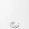 Große geflochtene Manschette aus Sterlingsilber Silber