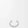 Große geflochtene Manschette aus Sterlingsilber Silber
