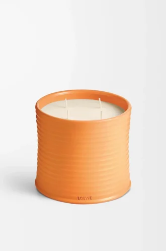 Große Kerze mit Orangenblütenduft Helle Mandarine