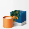 Große Kerze mit Orangenblütenduft Helle Mandarine