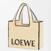 Große LOEWE Font-Tasche aus Raffia Natur
