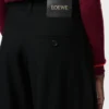 Gürtelhose aus Wolle Schwarz