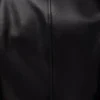 Gürteljacke aus Nappalammleder in Schwarz