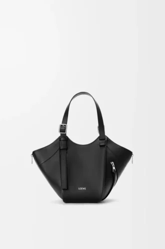 Hammock Flip Tasche aus klassischem Kalbsleder in Schwarz