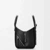 Hammock Flip Tasche aus klassischem Kalbsleder in Schwarz