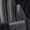 Handschuhe aus Kaschmir und Nappalammleder Schwarz