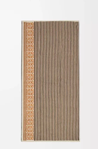 Handtuch aus Baumwolle Braun/Mehrfarbig