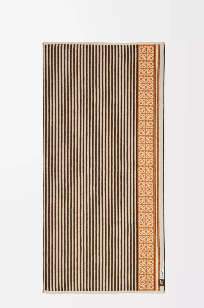 Handtuch aus Baumwolle Braun/Mehrfarbig