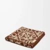 Handtuch aus Baumwolle in Braun/Beige