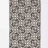 Handtuch aus Baumwolle Marineblau/Beige