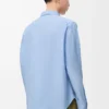 Hemd aus Baumwolle Hellblau