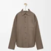 Hemd aus Baumwolle in Khaki-Braun