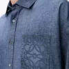 Hemd aus Baumwolle in Washed Blue