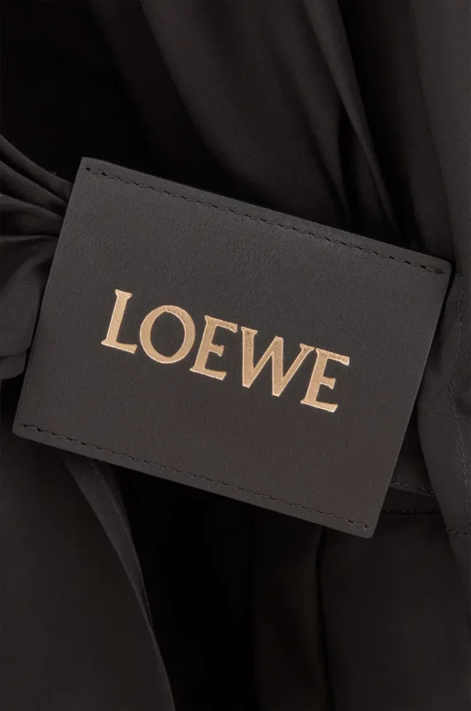 Hemdkleid aus Baumwolle Schwarz