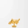 Heuschrecken-Ansteckpin aus Messing Gold