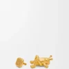 Heuschrecken-Ansteckpin aus Messing Gold