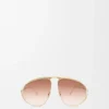 Hillock Sonnenbrille Gradient Brown